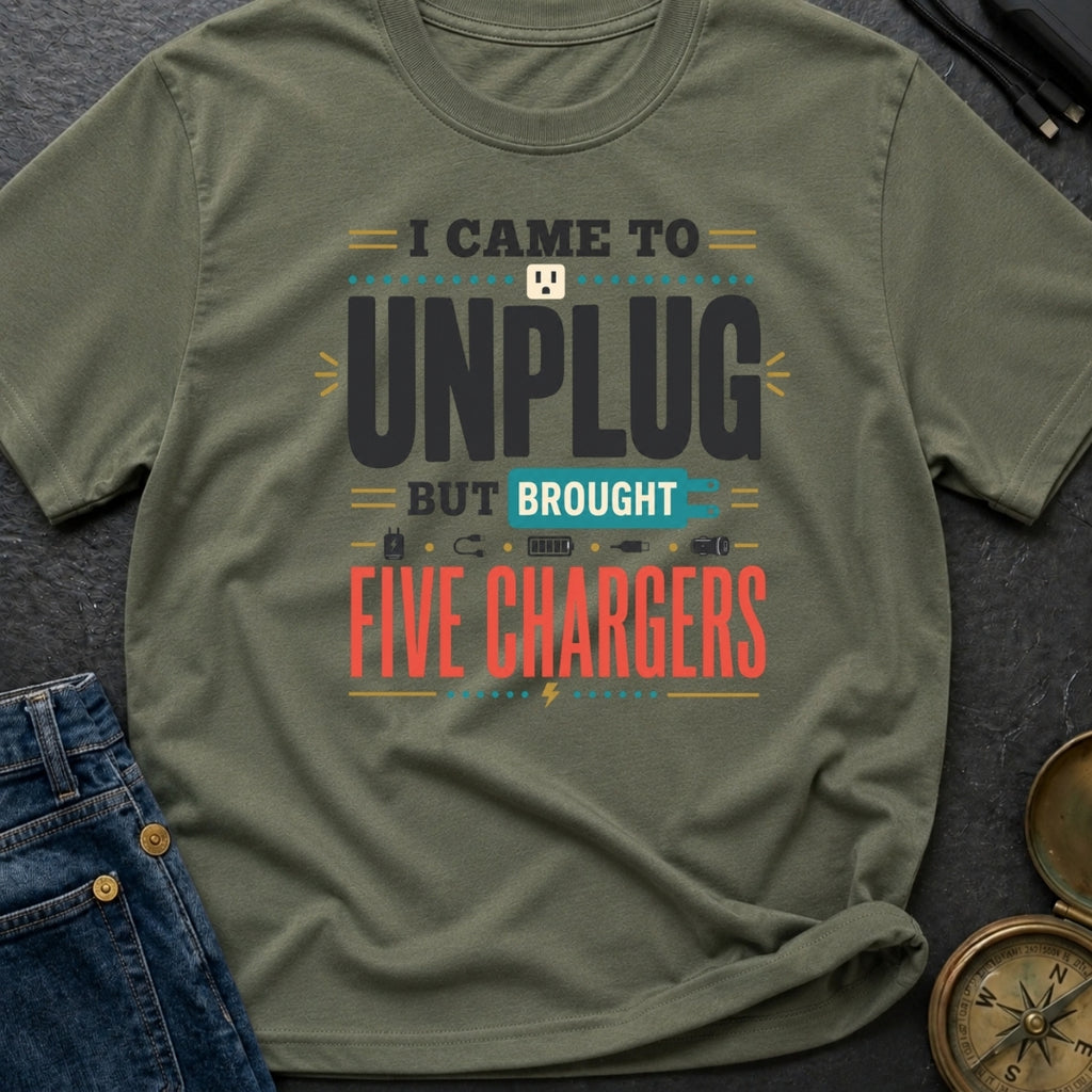 Unplugged But Still Wired - T-Shirt