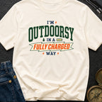 Outdoorsy And Fully Charged - T-Shirt