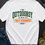 Outdoorsy And Fully Charged - T-Shirt