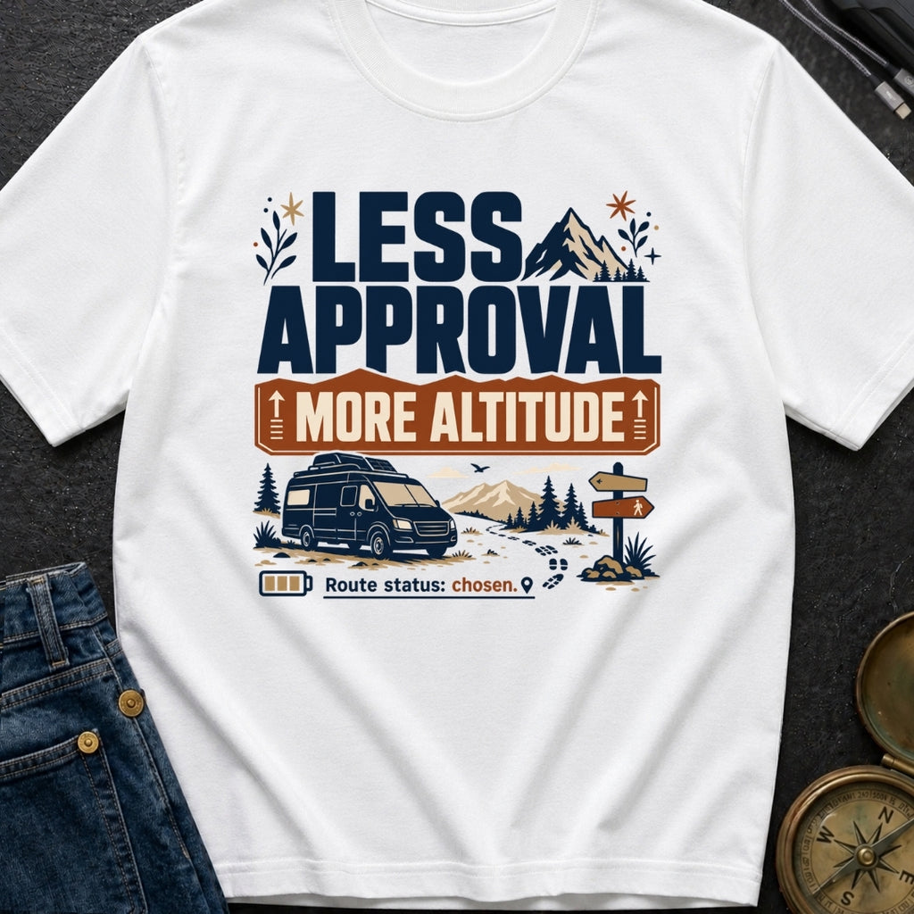 Less Approval More Altitude - T-Shirt