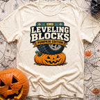 Next Level Gourds - T-Shirt in Ivory - A graphic illustration showing a large off-road vehicle tire parked directly on...