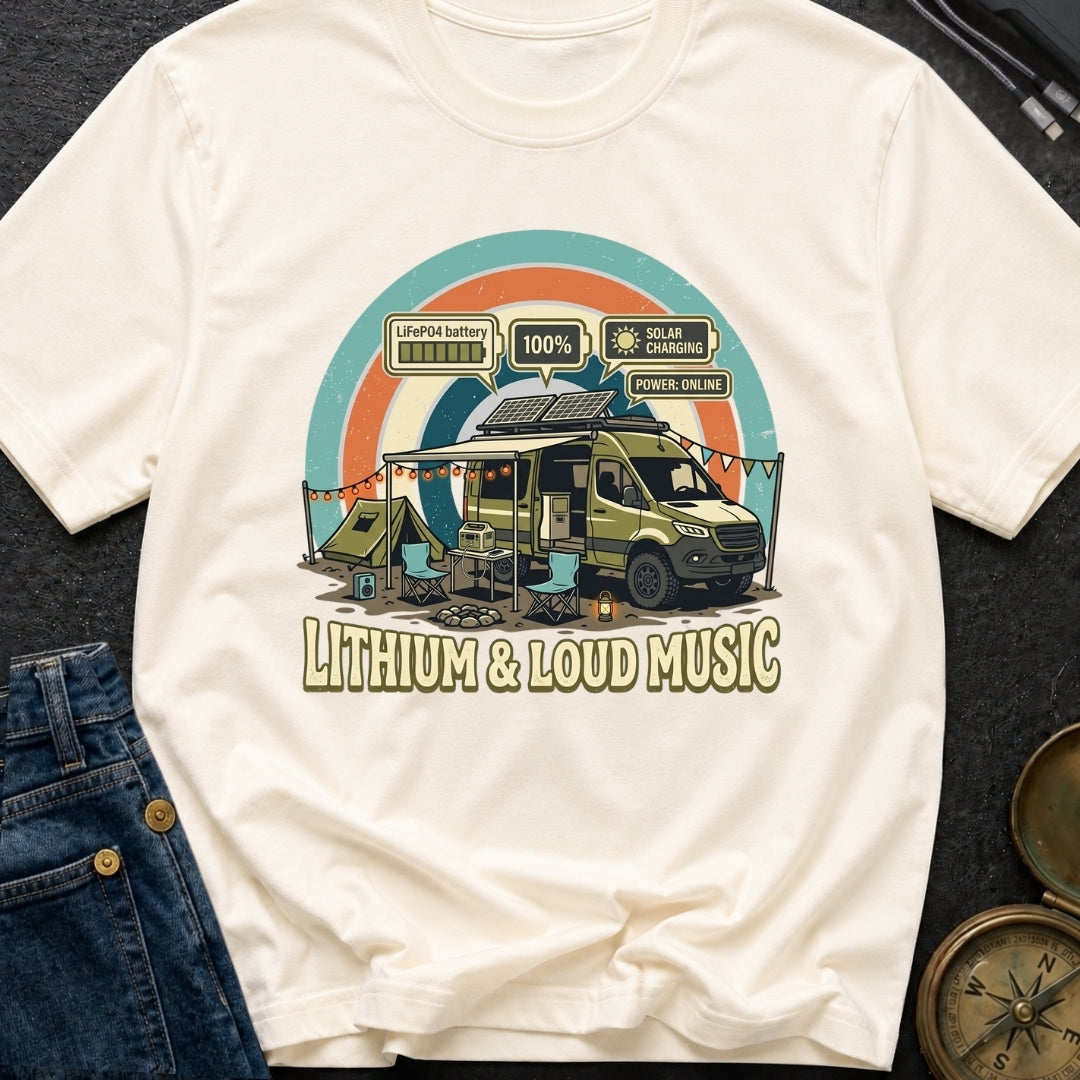 Charged With Tunes - T-Shirt