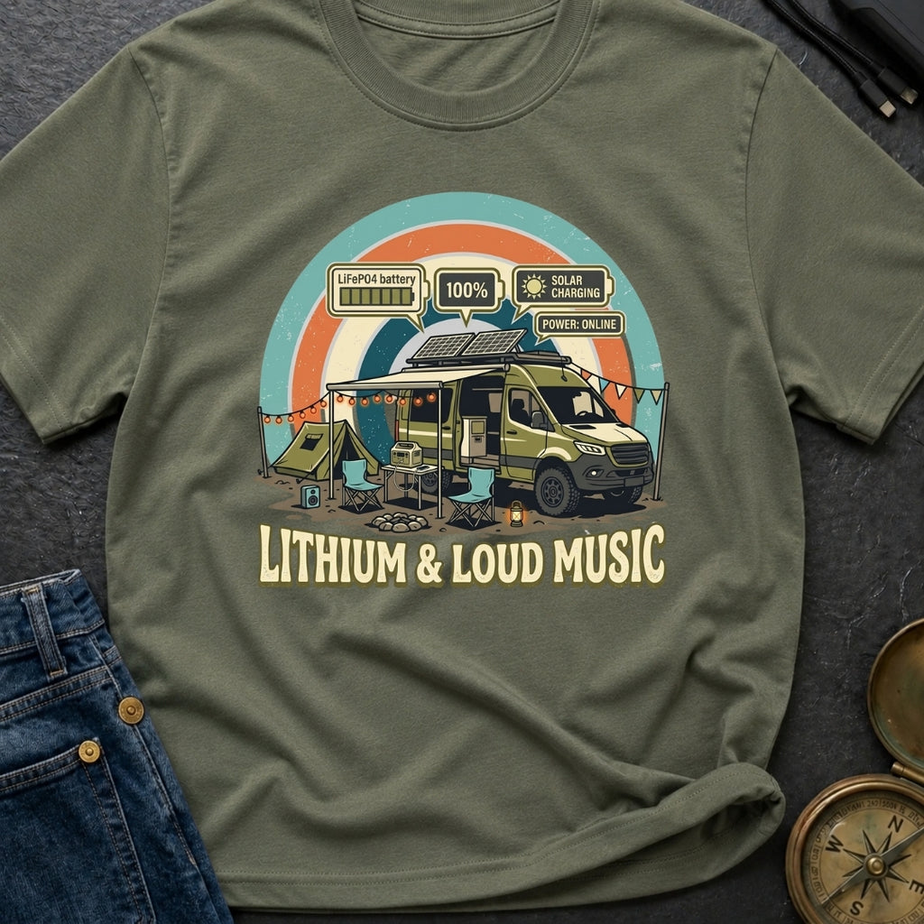 Charged With Tunes - T-Shirt