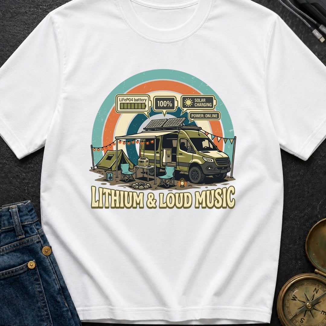 Charged With Tunes - T-Shirt