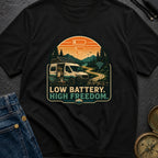Low Battery Happy Camper - T-Shirt