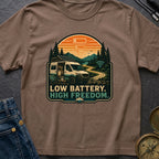 Low Battery Happy Camper - T-Shirt