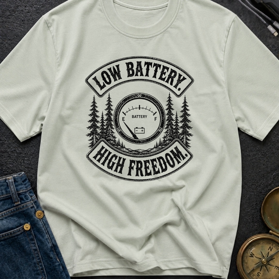 Dead Battery Live Free - T-Shirt