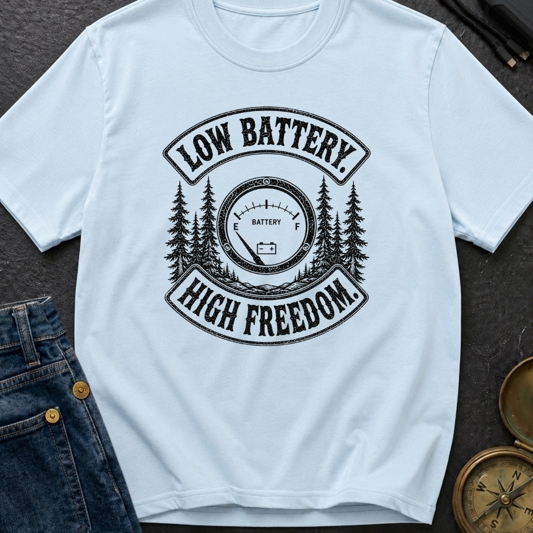 Dead Battery Live Free - T-Shirt