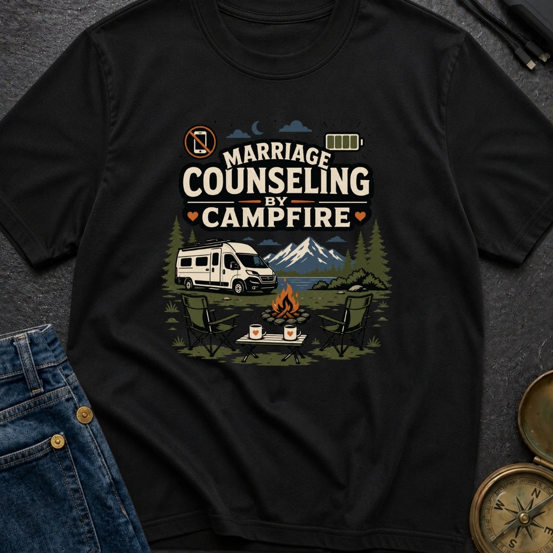 Marriage Counseling By Campfire - T-Shirt