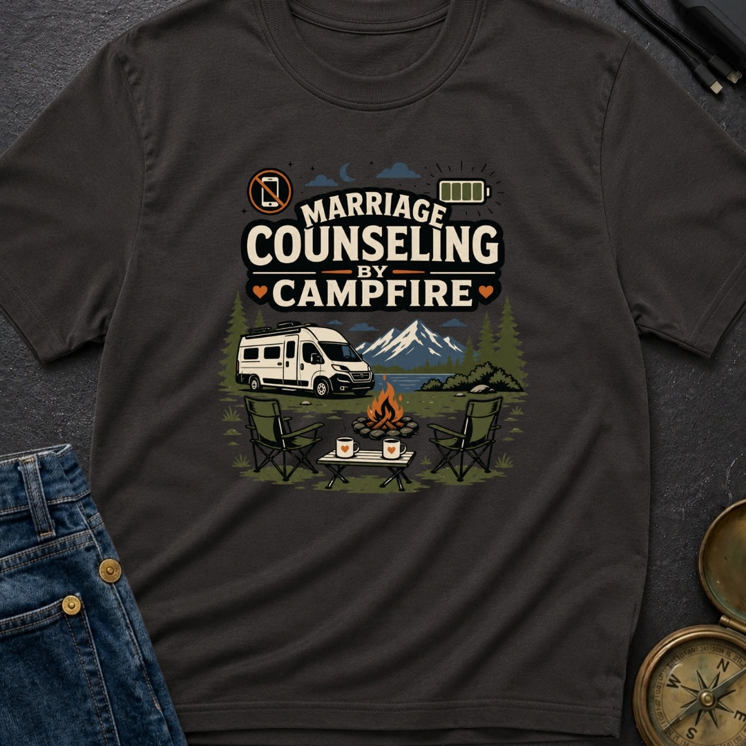 Marriage Counseling By Campfire - T-Shirt