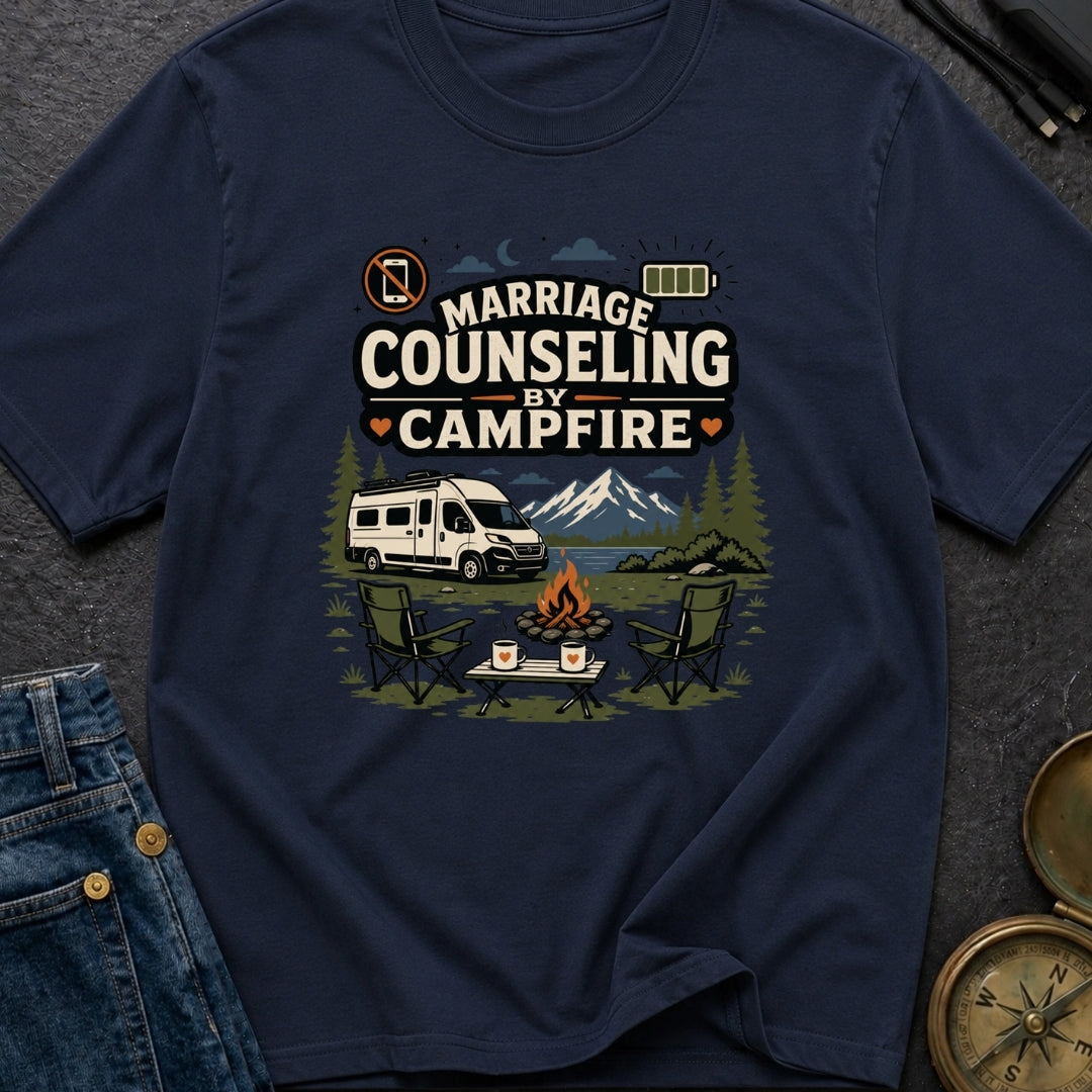 Marriage Counseling By Campfire - T-Shirt