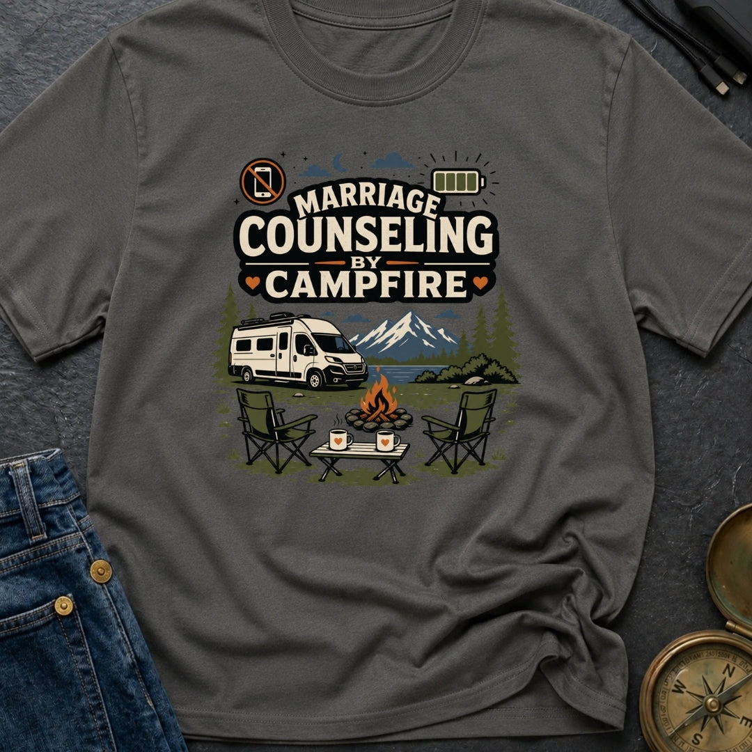 Marriage Counseling By Campfire - T-Shirt