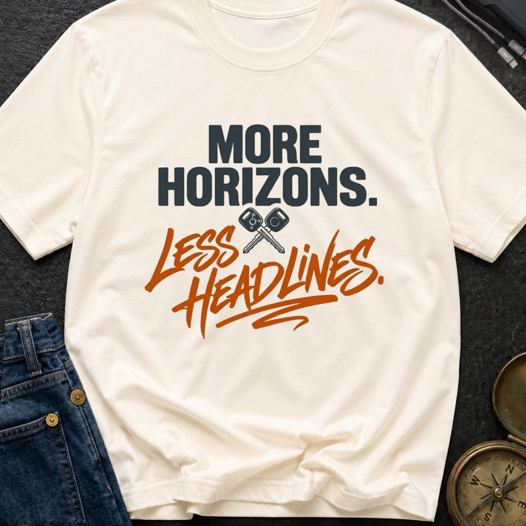 Horizons Over Headlines - T-Shirt