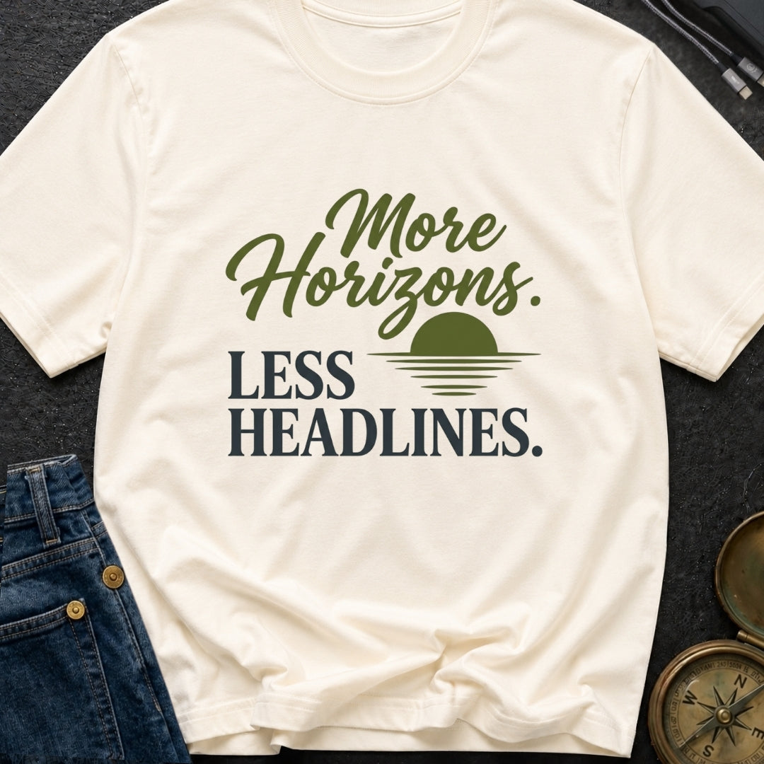 Horizons Over Headlines - T-Shirt