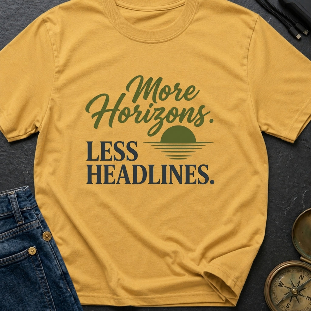Horizons Over Headlines - T-Shirt