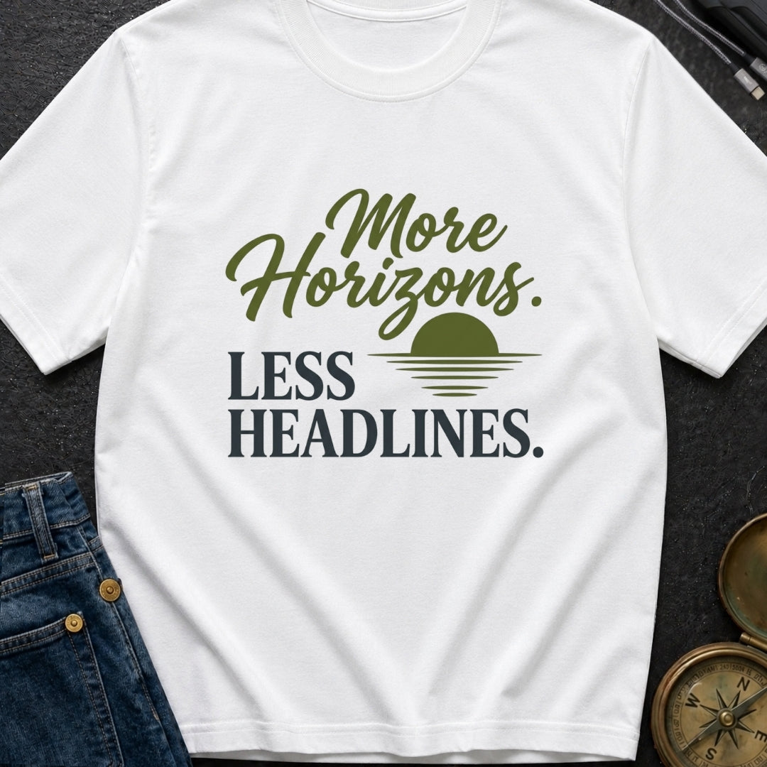 Horizons Over Headlines - T-Shirt