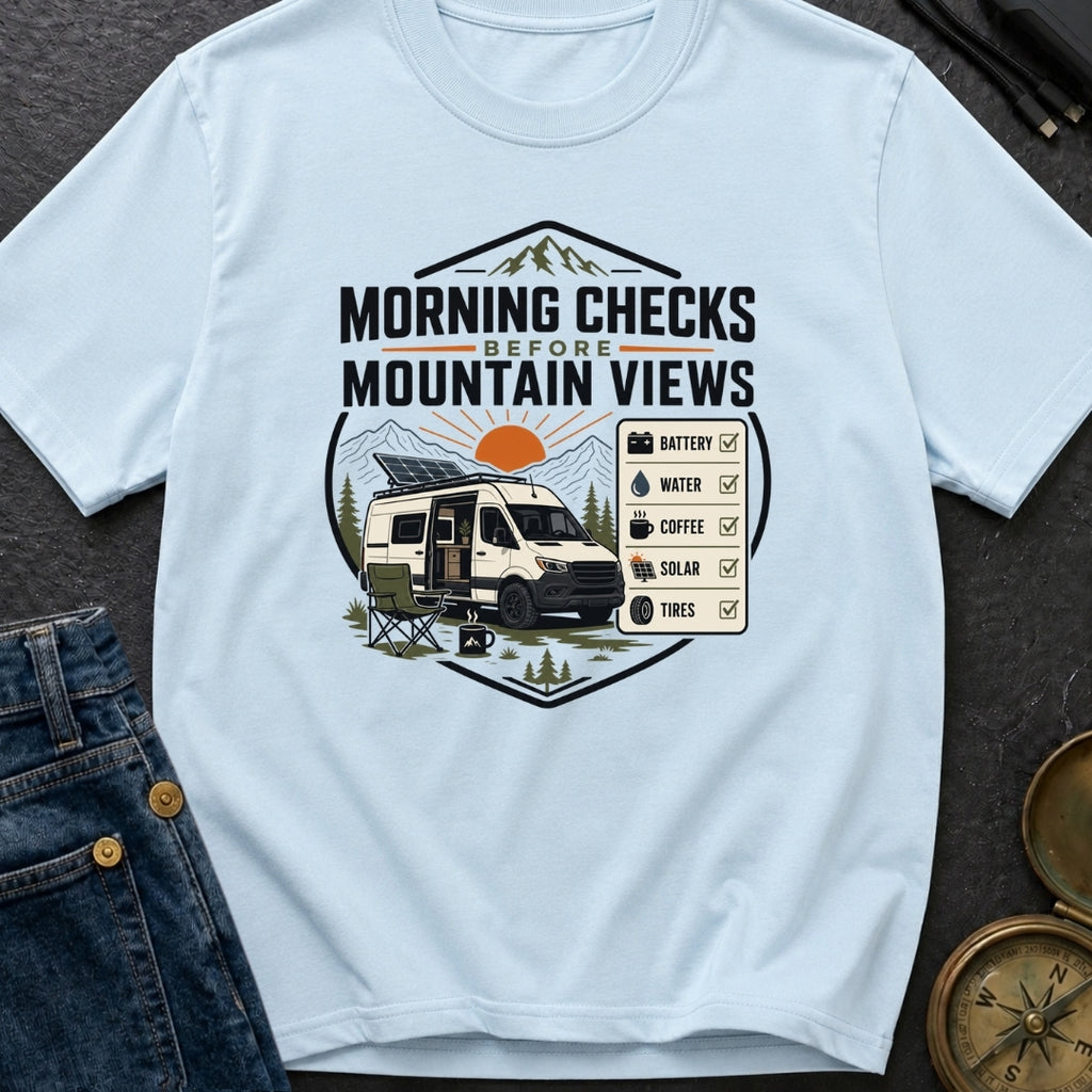 Coffee Then Mountains - T-Shirt