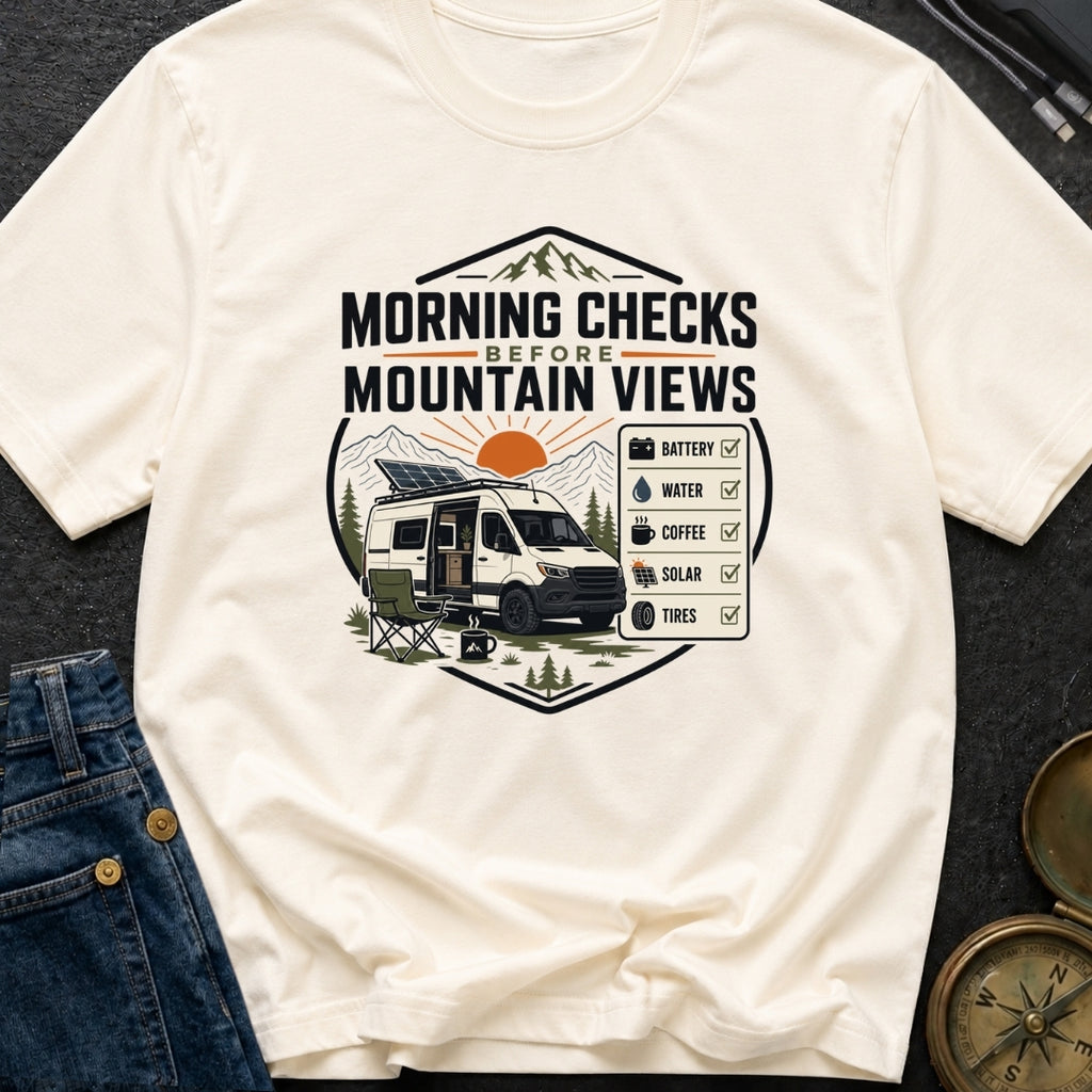 Coffee Then Mountains - T-Shirt