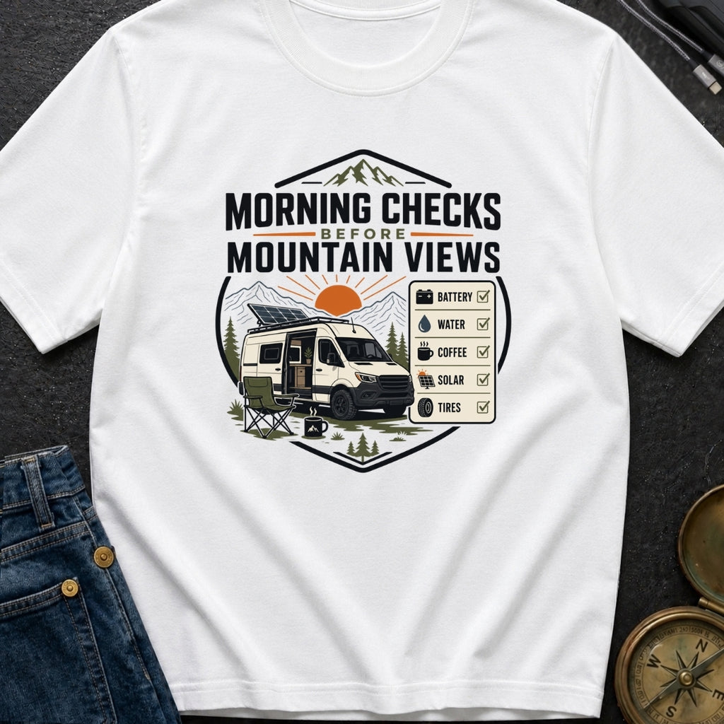 Coffee Then Mountains - T-Shirt