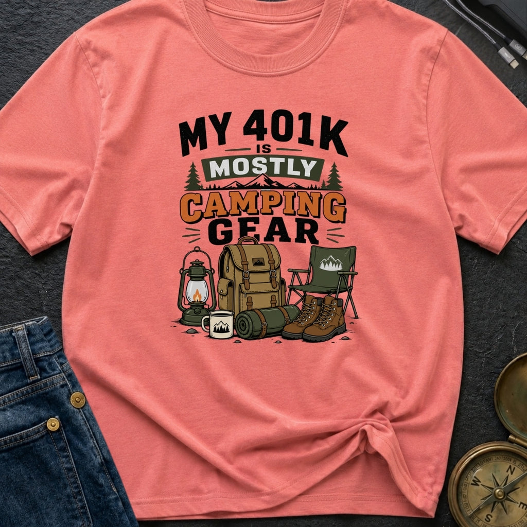 Camping Is My 401K - T-Shirt