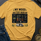 My Mood Depends On The Battery Monitor - T-Shirt