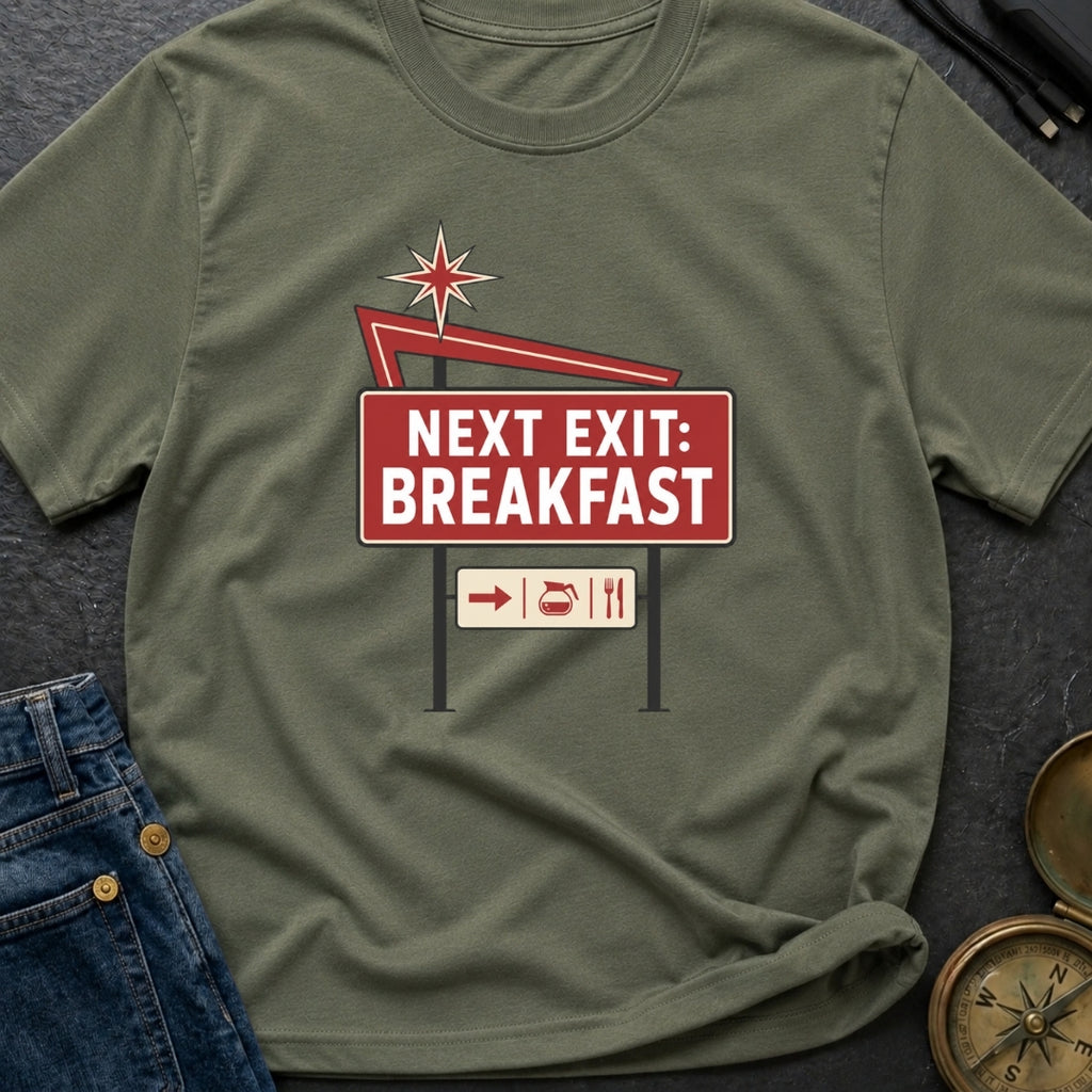 Next Exit Breakfast - T-Shirt