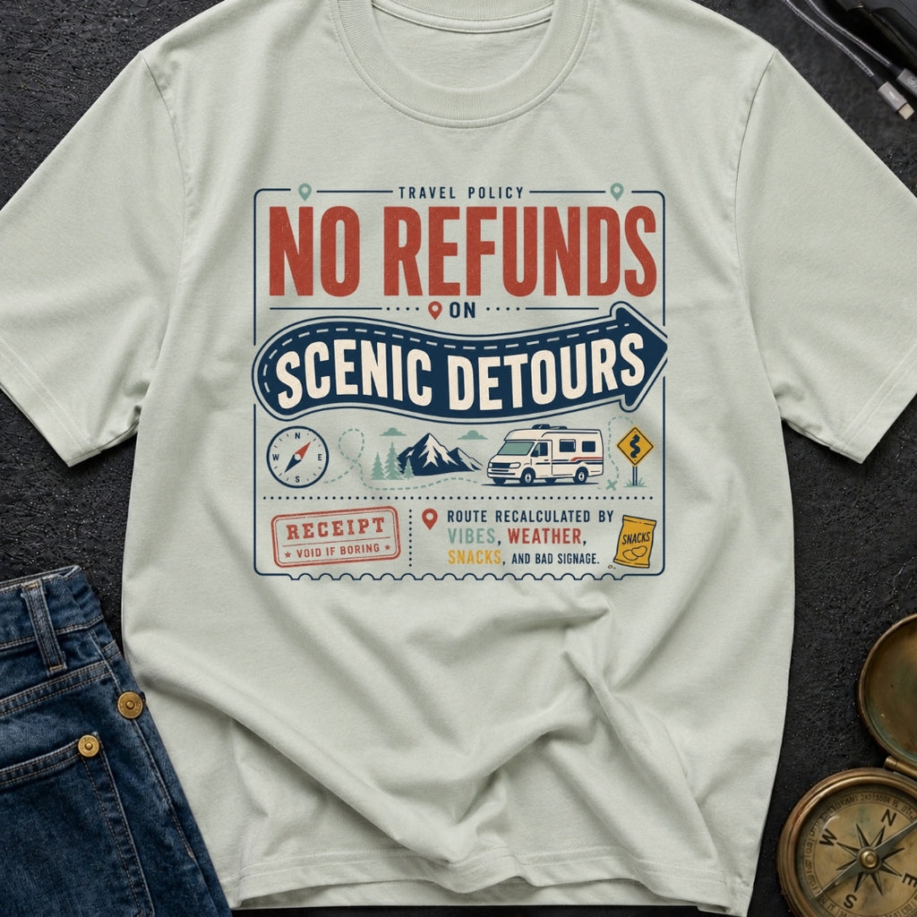 No Refunds On Scenic Detours - T-Shirt