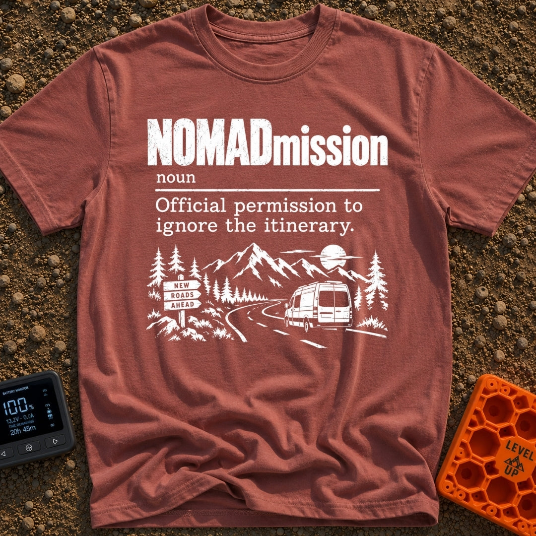 Nomadmission Ditch The Itinerary - T-Shirt