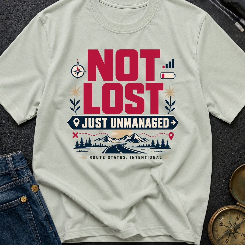 Not Lost Just Unmanaged - T-Shirt