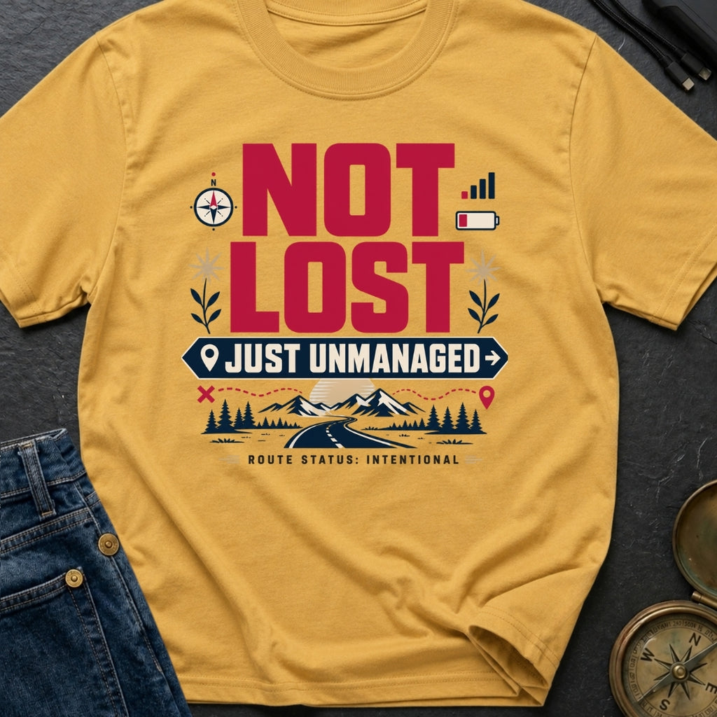 Not Lost Just Unmanaged - T-Shirt