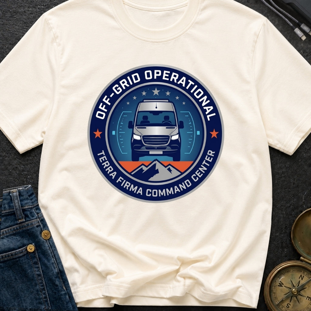 Off-grid Operational Terra Firma Command Center - T-Shirt