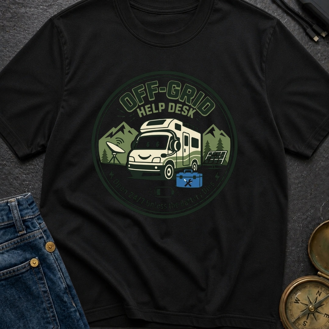 Off Grid Help Desk - T-Shirt