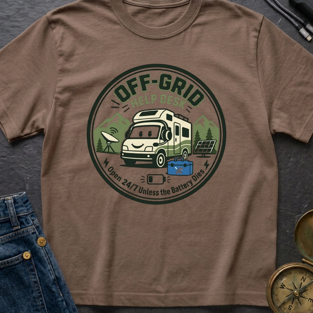 Off Grid Help Desk - T-Shirt