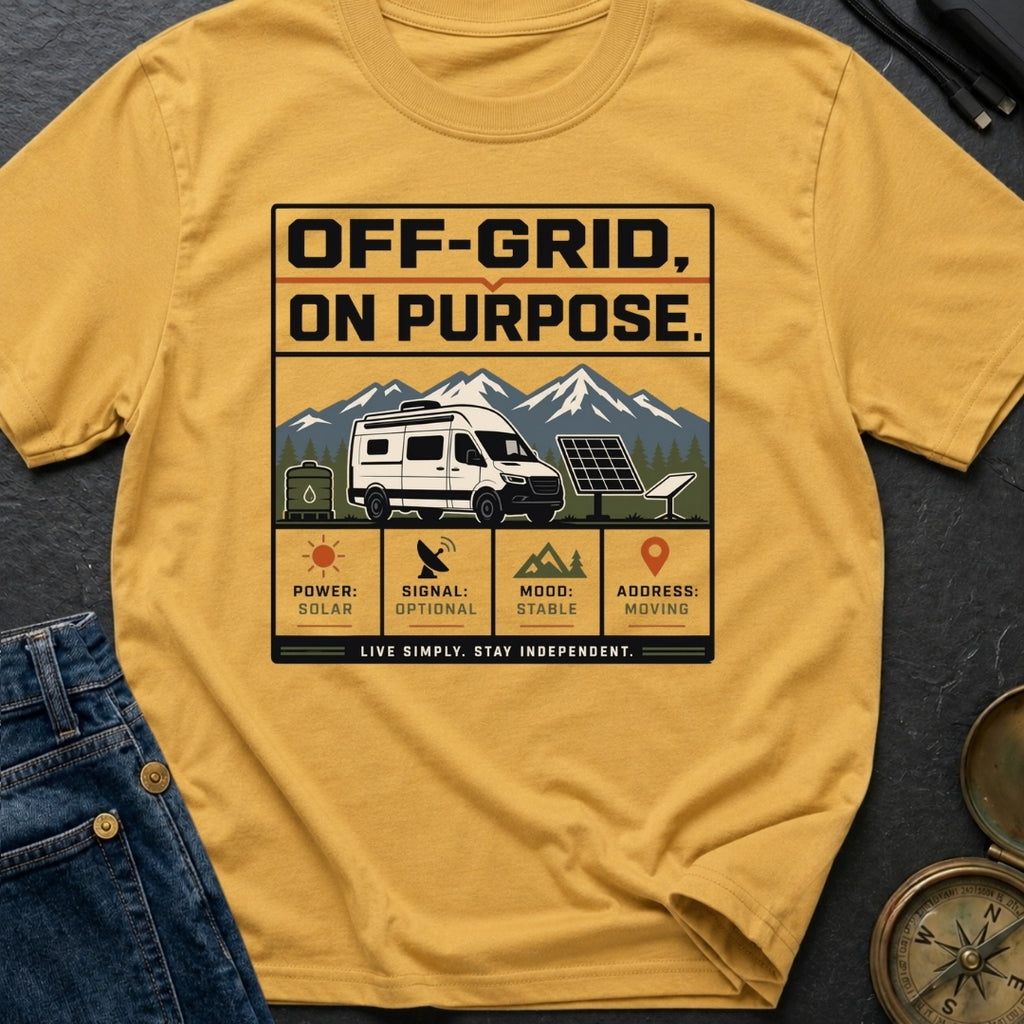 Off Grid On Purpose - T-Shirt