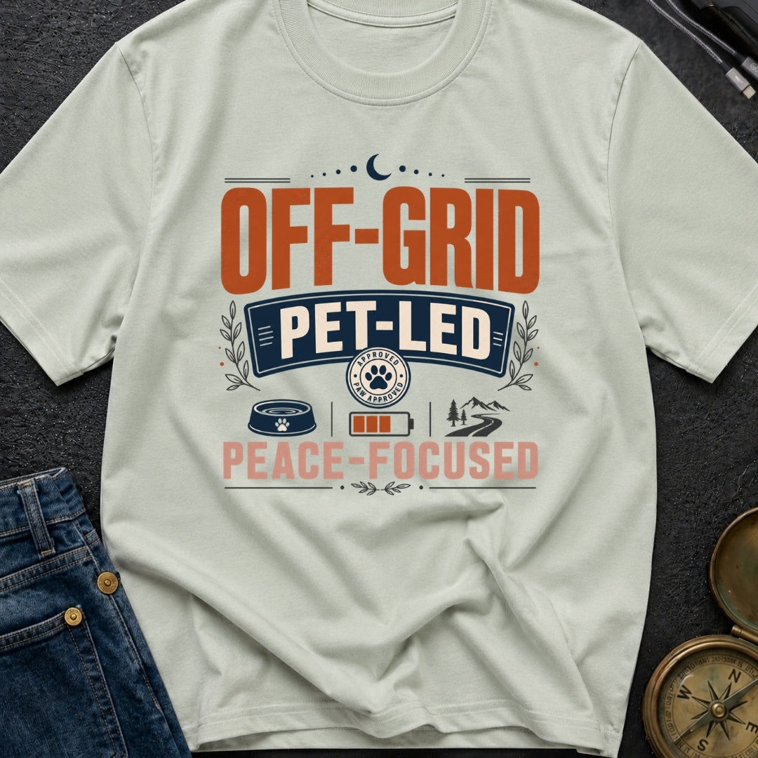 Off Grid Pet Led Peace Focused - T-Shirt