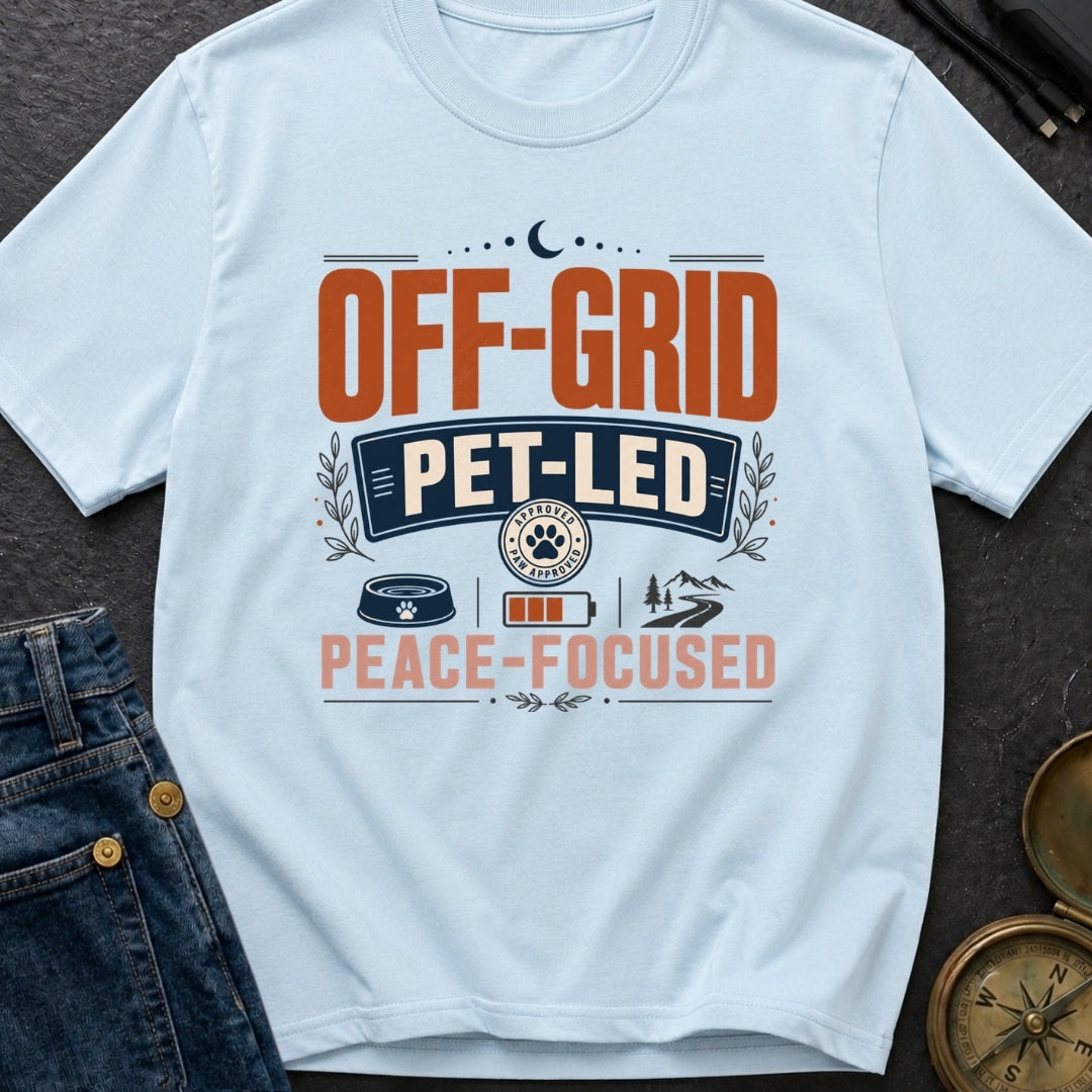 Off Grid Pet Led Peace Focused - T-Shirt