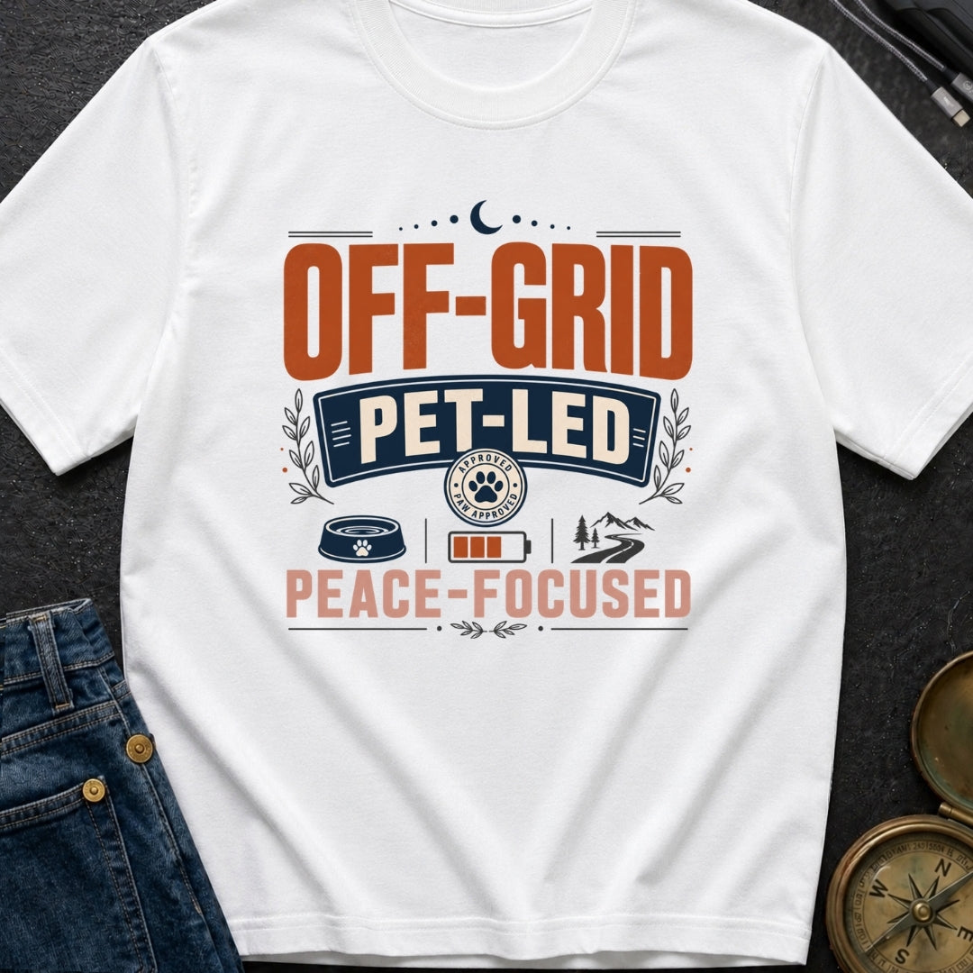 Off Grid Pet Led Peace Focused - T-Shirt