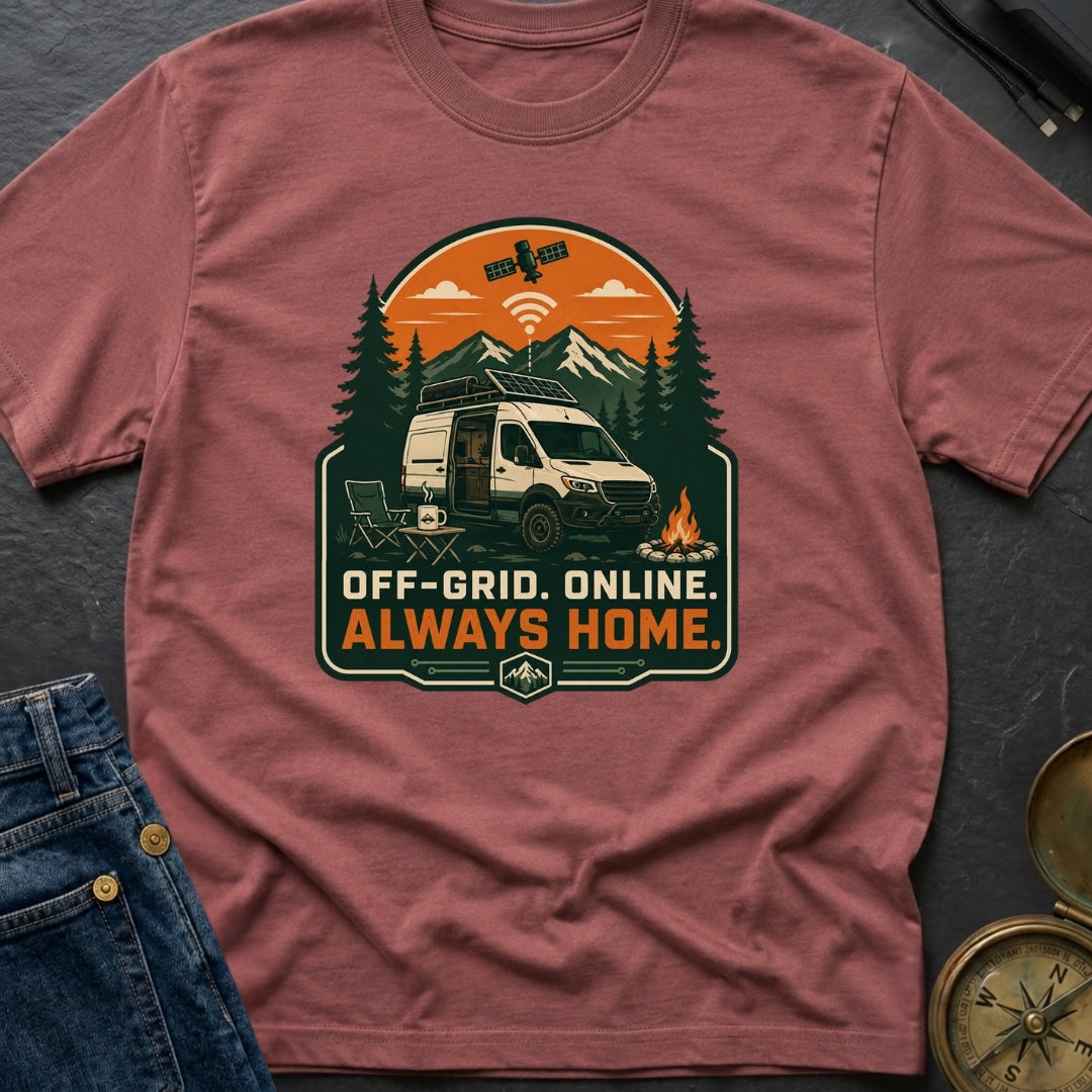 Camped But Connected - T-Shirt