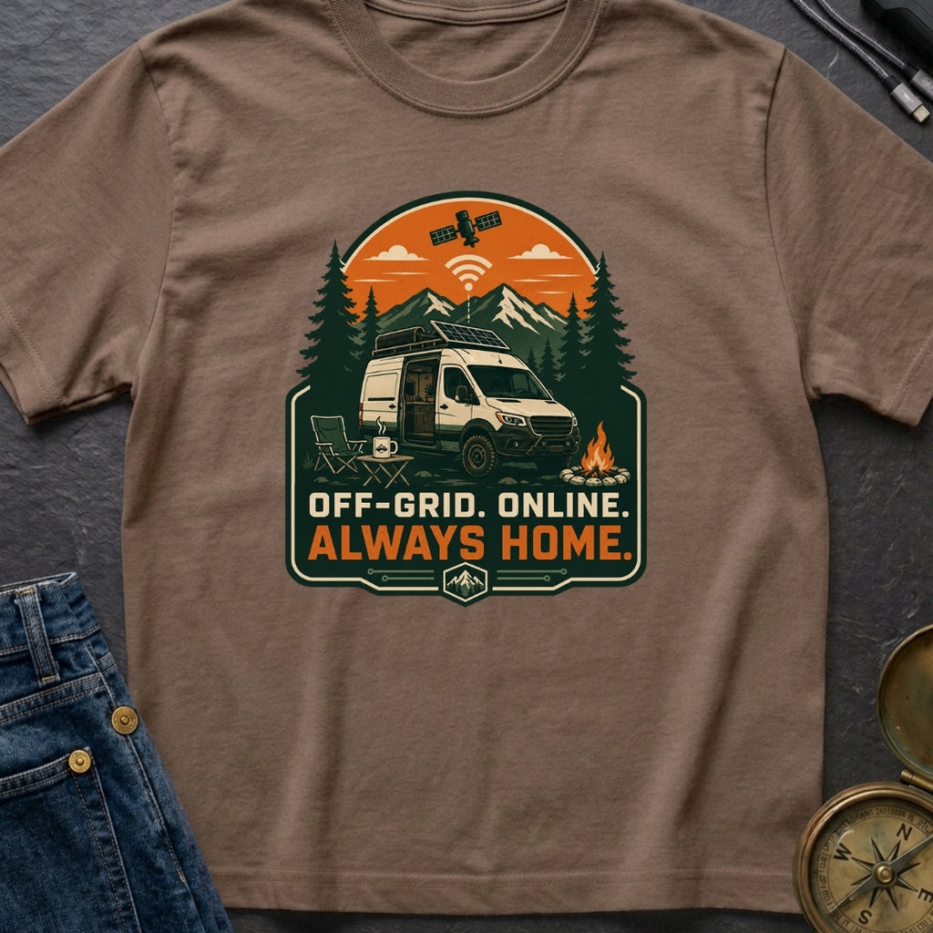 Camped But Connected - T-Shirt