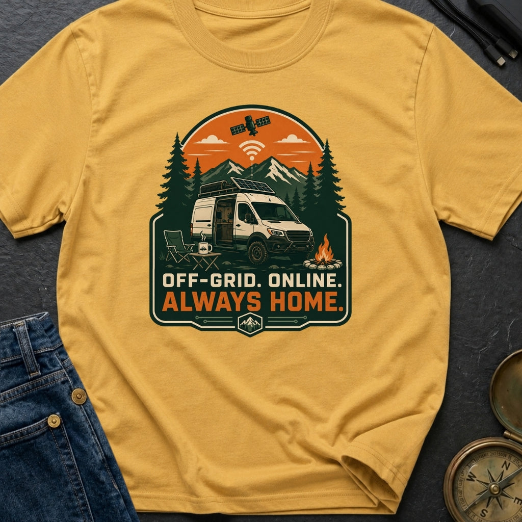 Camped But Connected - T-Shirt