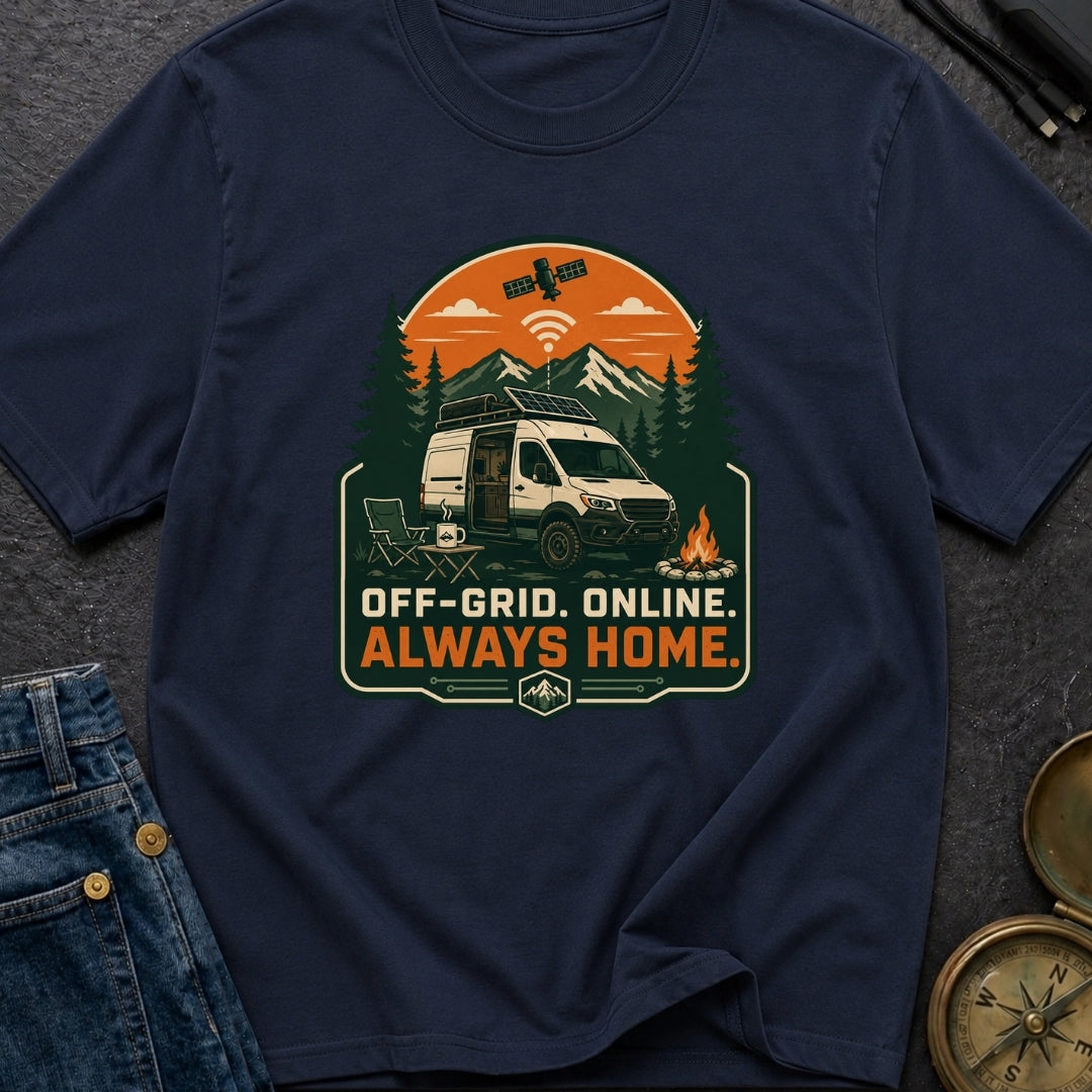 Camped But Connected - T-Shirt