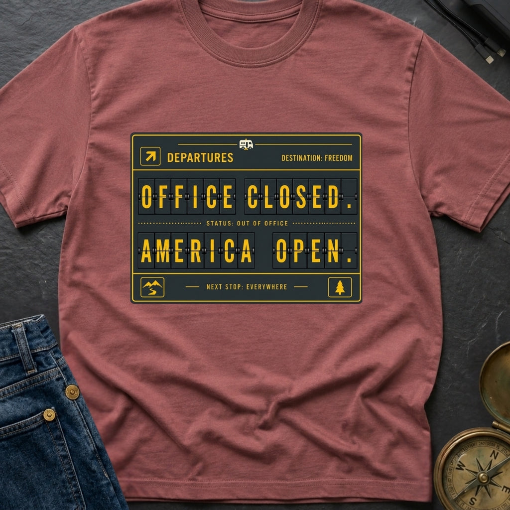 Office Closed Road Open - T-Shirt