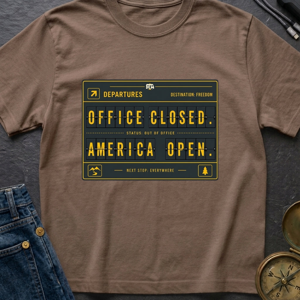 Office Closed America Open - T-Shirt