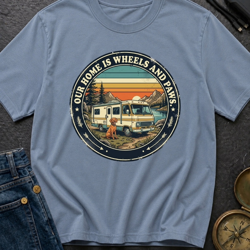 Our Home Is Wheels And Paws - T-Shirt