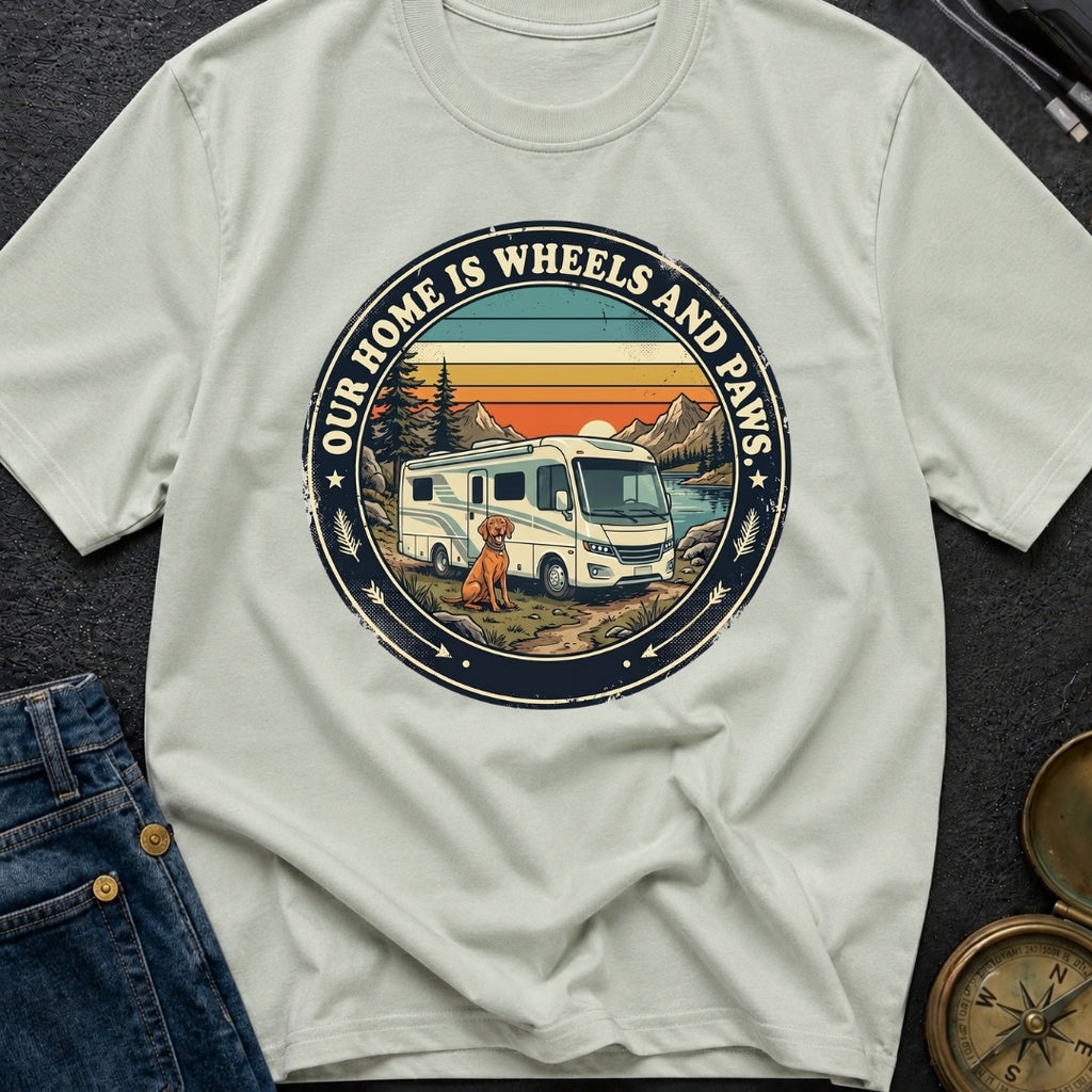 Our Home Is Wheels And Paws - T-Shirt