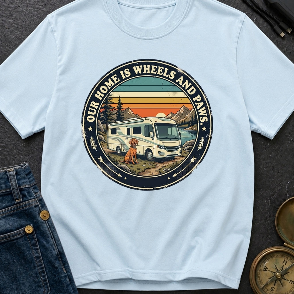Our Home Is Wheels And Paws - T-Shirt