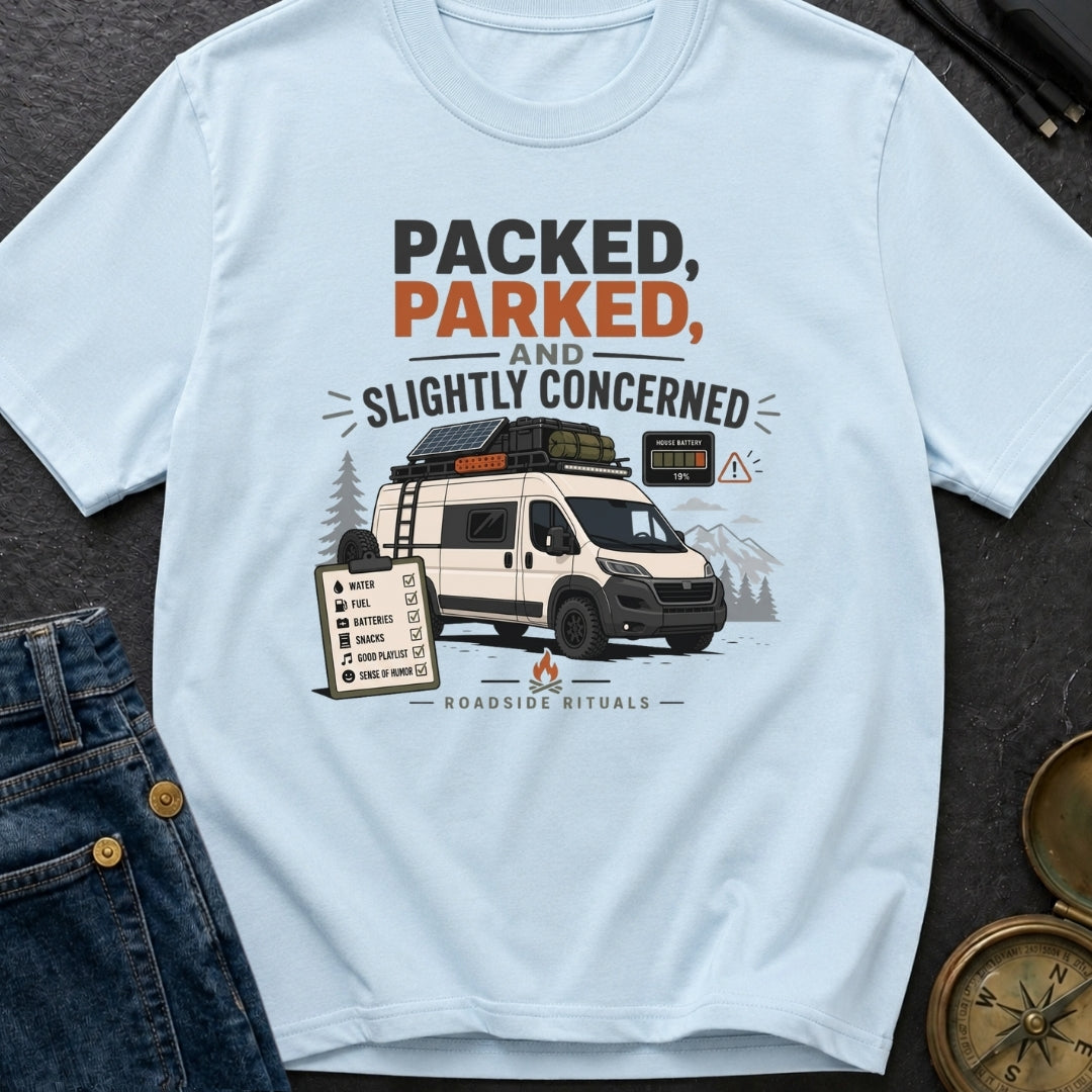 Packed Parked And Slightly Concerned - T-Shirt
