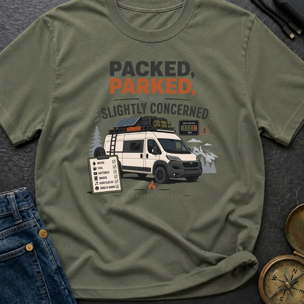 Packed Parked And Slightly Concerned - T-Shirt