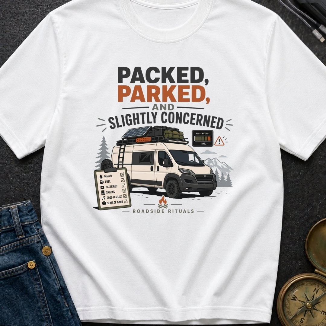 Packed Parked And Slightly Concerned - T-Shirt