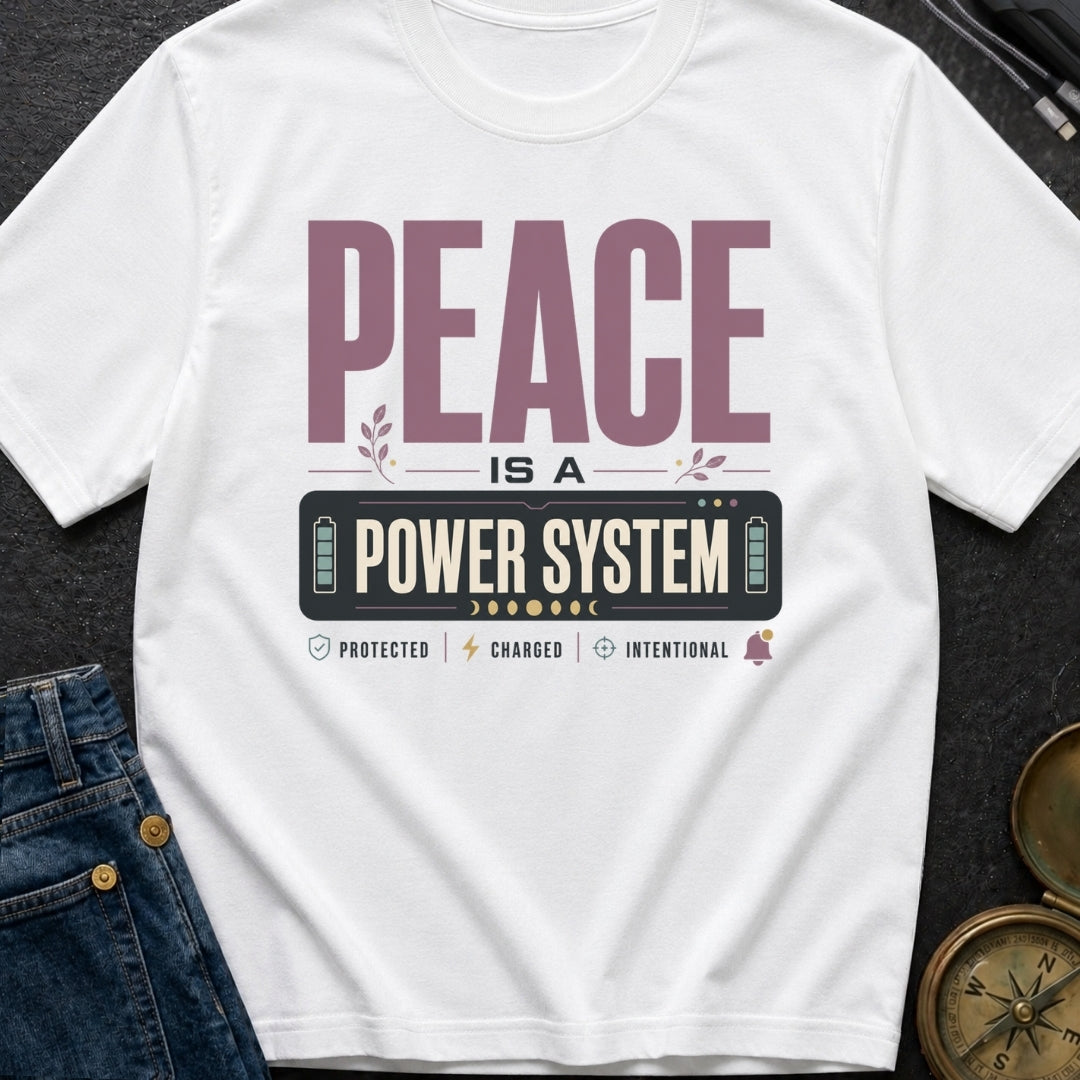 Peace Is A Power System - T-Shirt